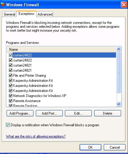 Click "Add Port..." button in Control Panel > Windows Firewall > Exceptions
