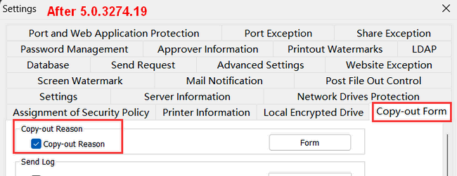e-locker data loss prevention(DLP) - Copy-out Form