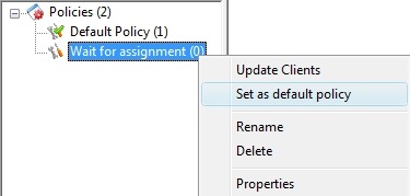 e-locker data loss prevention(DLP) -Set as default policy